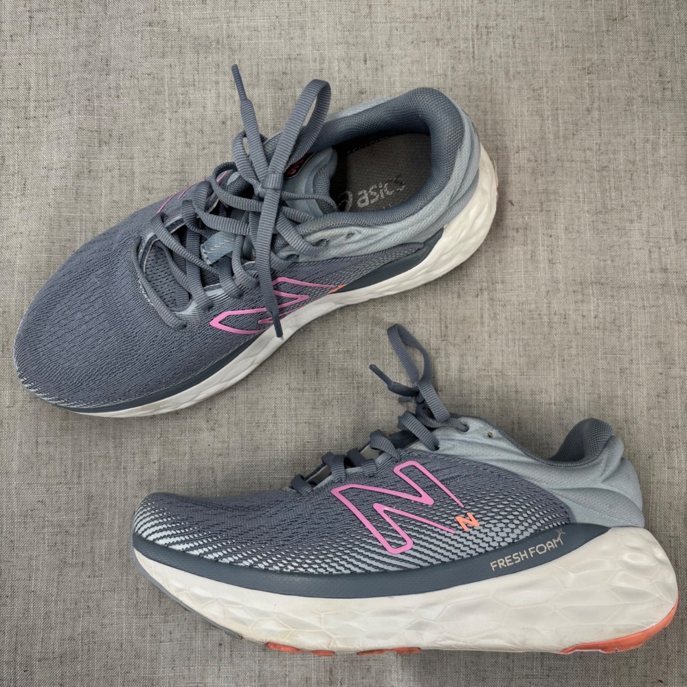 New Balance Fresh Foam X 840v1 Shoes Grey Pink Mesh Running Sneaker Women's 7.5‎